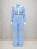 Sky Blue Chic Two-Piece Set