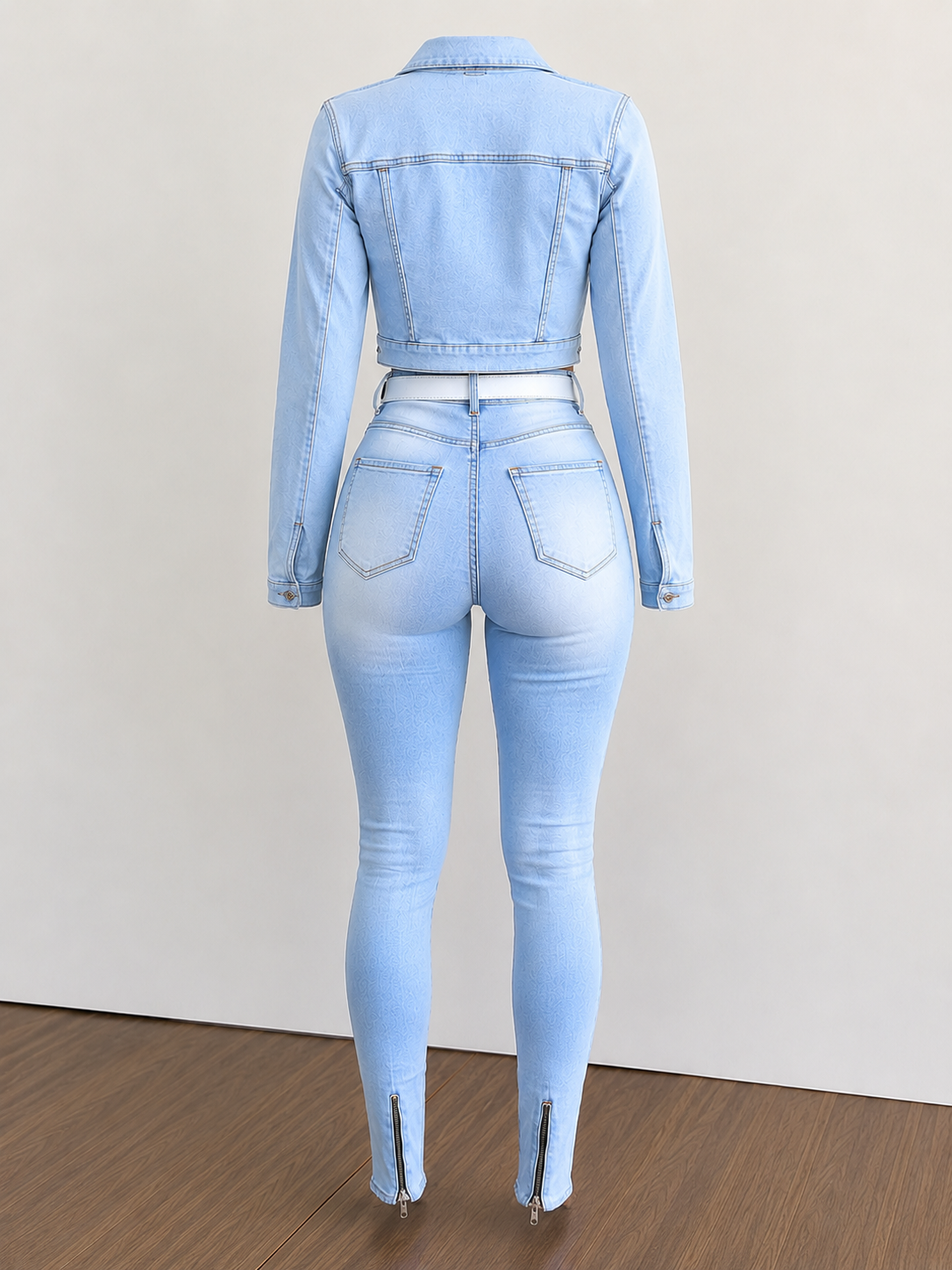 Sky Blue Denim Set
